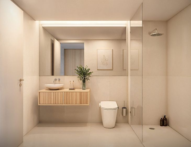 Varanda do apartamento T3 no Bonsant